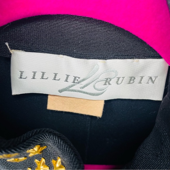 Vintage rare 1980s Lillie Rubin star metal studded stirrup jump suit unique sm - Picture 2 of 6